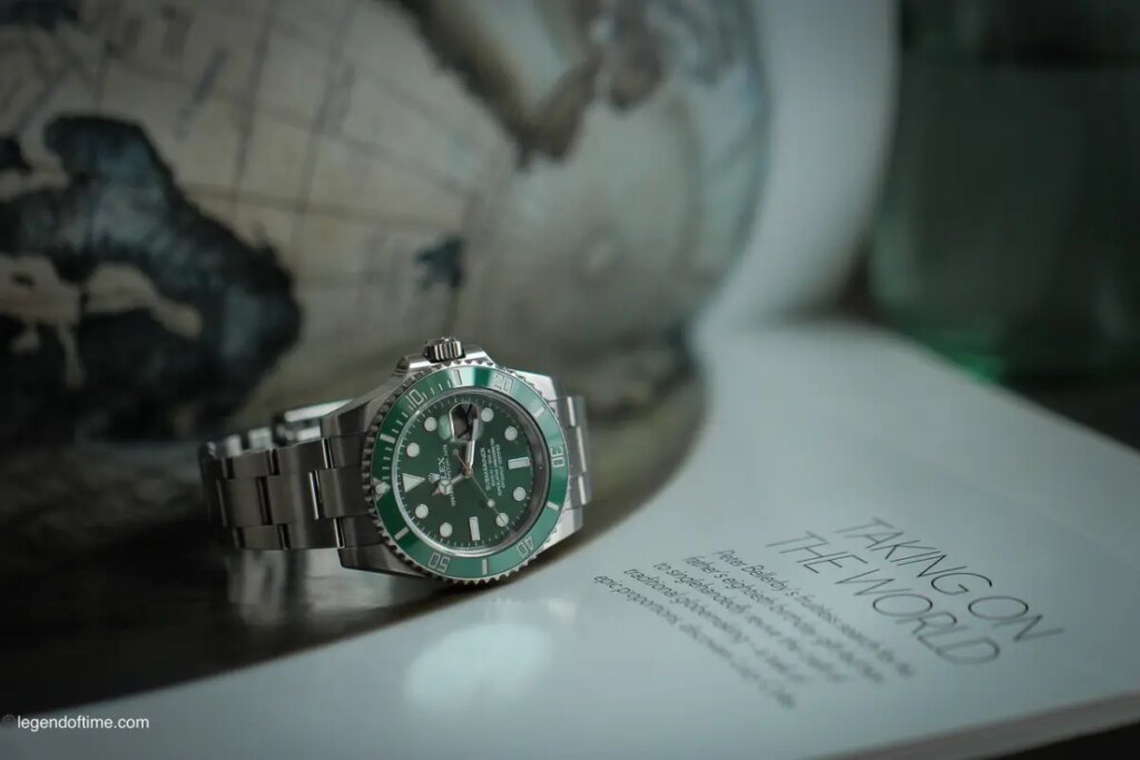 rolex submariner 40mm 116610 superior green ceramic bezel for 116610lv hulk mint 4 15826